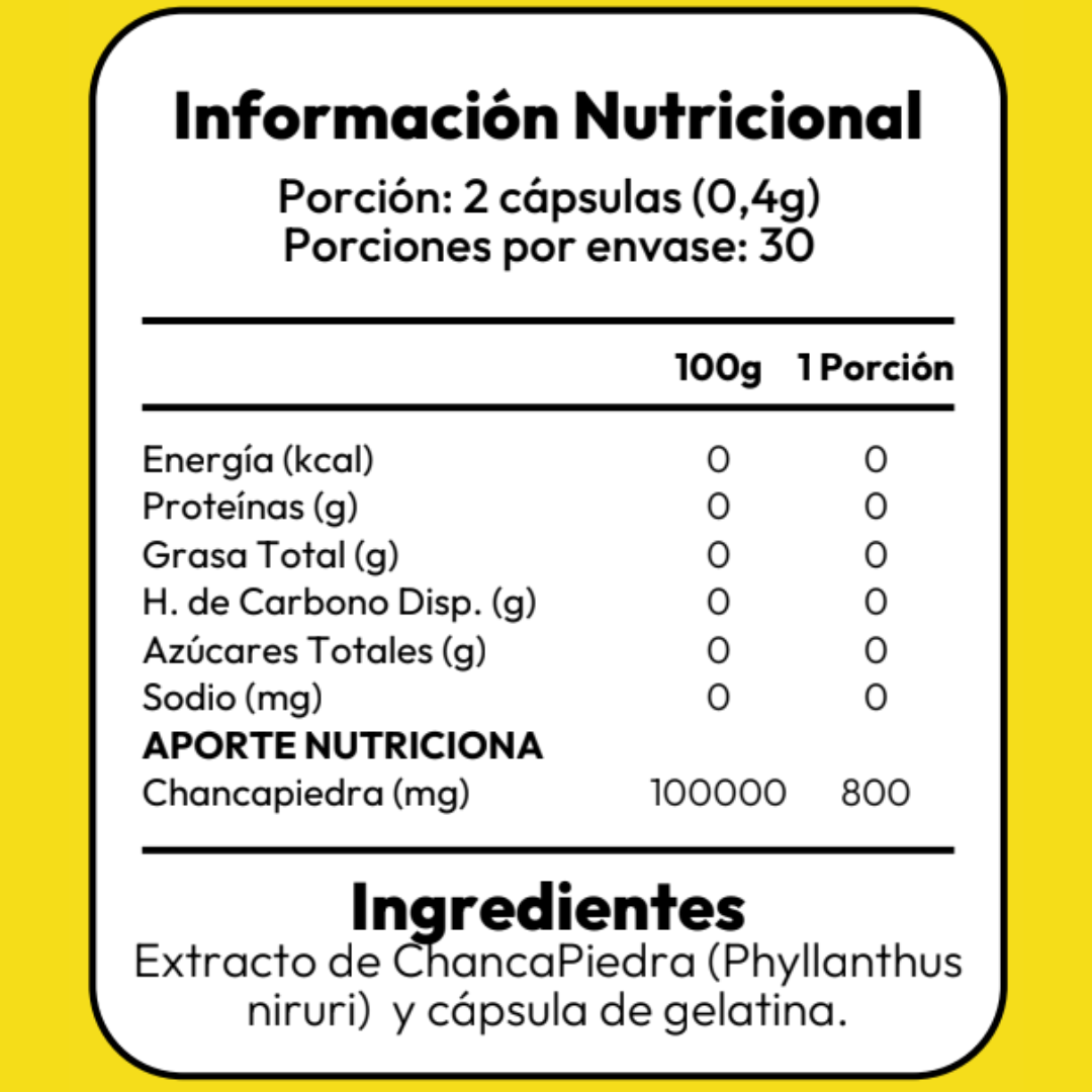 Chancapiedra - 60 Capsulas