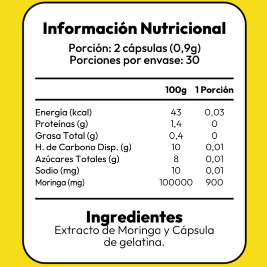 Moringa - 60 Capsulas