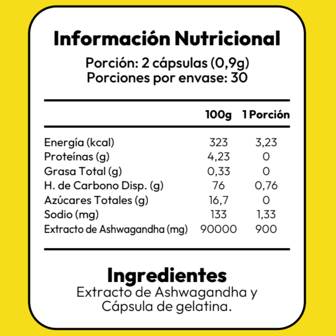 Ashwagandha - 60 Capsulas