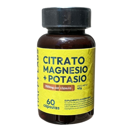 Citrato Magnesio + Potasio - 60 Capsulas