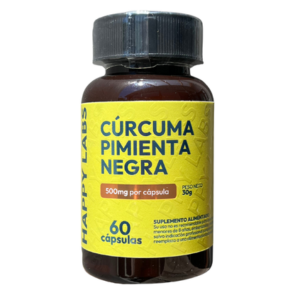 Curcuma + Pimienta - 60 Capsulas