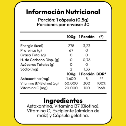 Astaxantina - 30 Capsulas