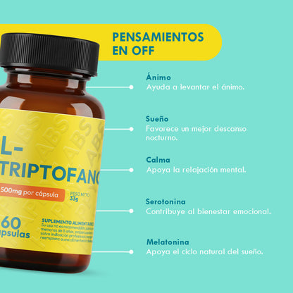 L-Triptofano - 60 Capsulas
