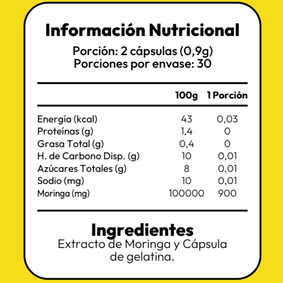 Moringa - 60 Capsulas