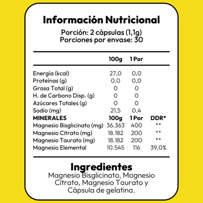Triple Magnesio - 60 Capsulas
