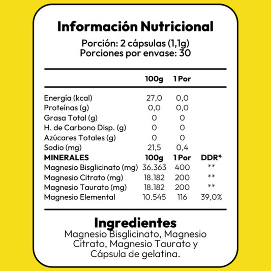 Triple Magnesio - 60 Capsulas