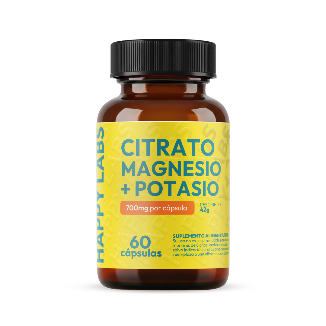Citrato Magnesio + Potasio - 60 Capsulas