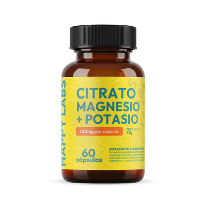 Citrato Magnesio + Potasio - 60 Capsulas