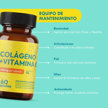 Colageno + Vitamina C - 60 Capsulas