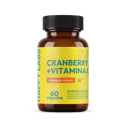 Cranberry + Vitamina C - 60 Capsulas