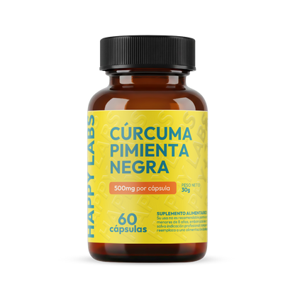 Curcuma + Pimienta - 60 Capsulas