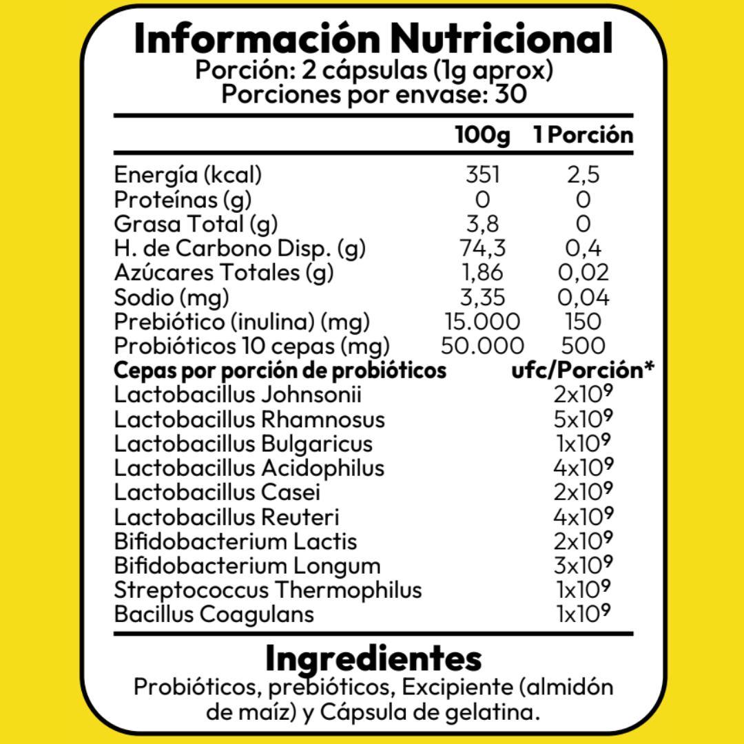 Probiotico Digestivo - 60 Capsulas