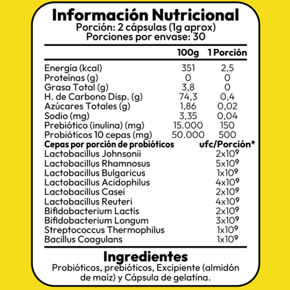 Probiotico Digestivo - 60 Capsulas