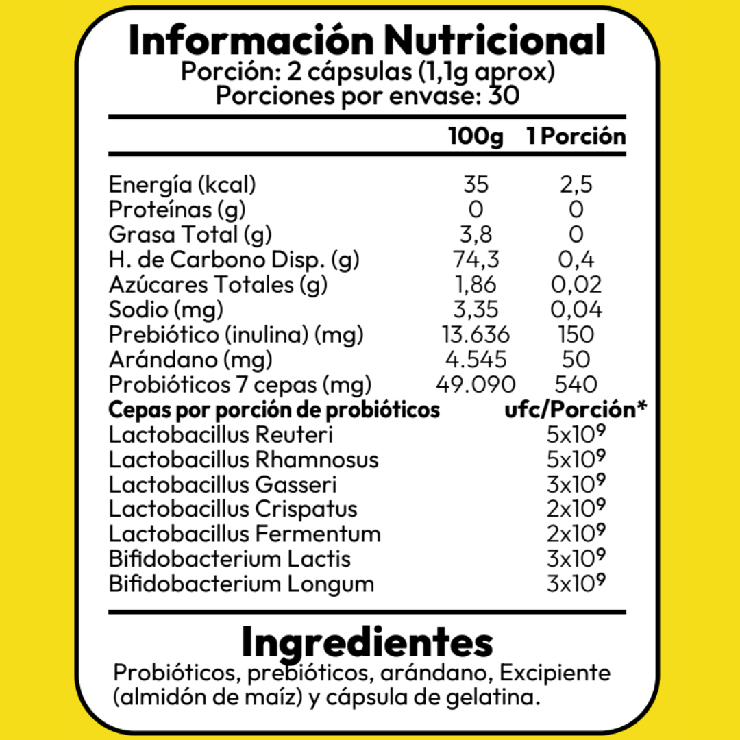 Probiotico Mujer - 60 Capsulas