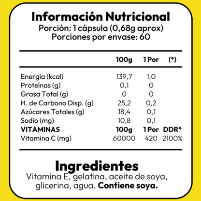 Vitamina E - 60 Capsulas